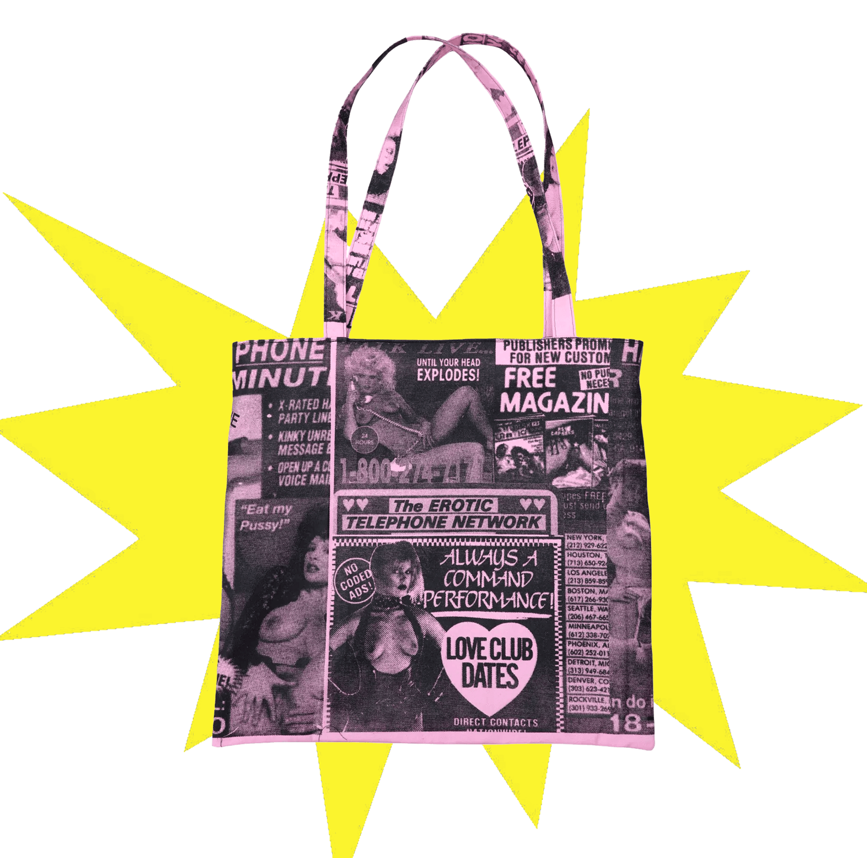XXX phone ads tote